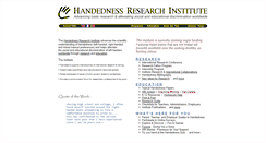 Desktop Screenshot of handedness.org